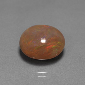 Opala chocolate multicolorido natural 6,46ct, transparente, transparente/translúcido
