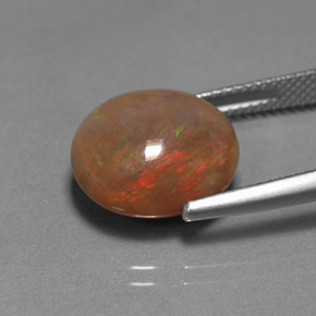 Opala chocolate multicolorido natural 6,46ct, transparente, transparente/translúcido