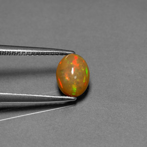 Opala chocolate multicolorido natural 0,68ct, transparente, transparente/translúcido