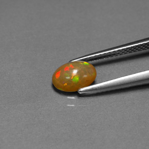 Opala chocolate multicolorido natural 0,68ct, transparente, transparente/translúcido