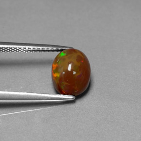 Opala chocolate multicolorido natural 2,17ct, transparente, transparente/translúcido