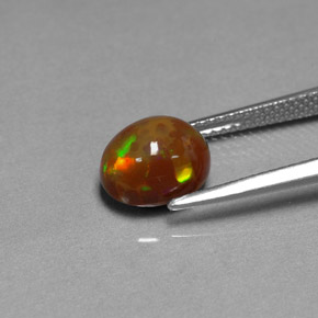 Opala chocolate multicolorido natural 2,17ct, transparente, transparente/translúcido