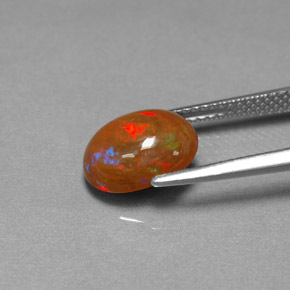 Opala chocolate multicolorido natural 2,03ct, transparente, transparente/translúcido