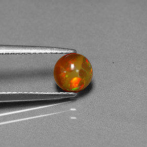 Opala chocolate multicolorido natural 0,60ct, transparente, transparente/translúcido