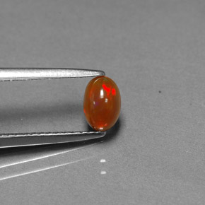 Opala chocolate multicolorido natural 0,43ct, transparente, transparente/translúcido