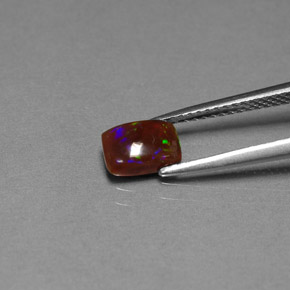 Opala chocolate multicolorido natural 0,64ct, transparente, transparente/translúcido