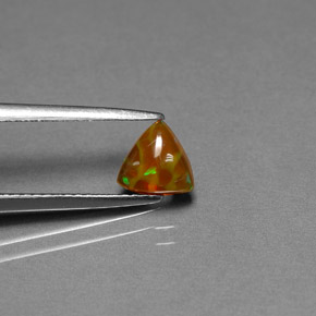 Opala chocolate multicolorido natural 0,52ct, transparente, transparente/translúcido