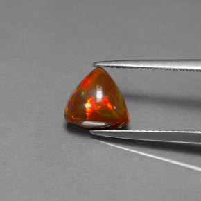 Opala chocolate multicolorido natural 1,35ct, transparente, transparente/translúcido