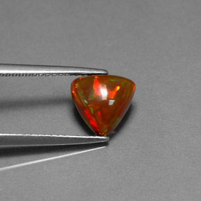 Opala chocolate multicolorido natural 1,35ct, transparente, transparente/translúcido