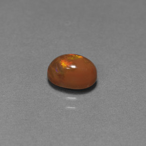 Opala de Chocolate Multicolorido Natural 0.69ct, Corte Oval, Opaco