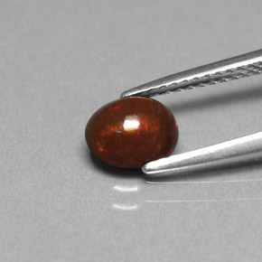 Opala chocolate multicolorido natural 0,75ct, corte oval, opaco