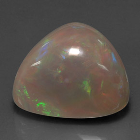 Opala chocolate multicolorido natural 15,63ct, trillion, opaco