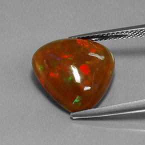Opala chocolate multicolorido natural 5,36ct, transparente, transparente/translúcido