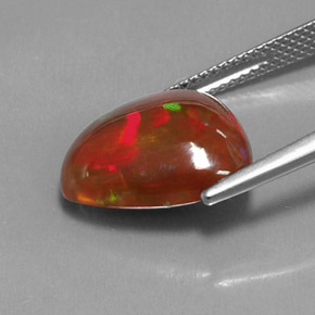 Opala chocolate multicolorido natural 5,36ct, transparente, transparente/translúcido