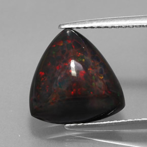 Opala chocolate multicolorido natural 3,52ct, trillion, opaco