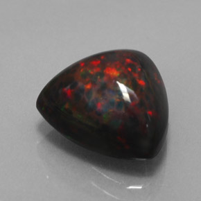 Opala chocolate multicolorido natural 3,52ct, trillion, opaco