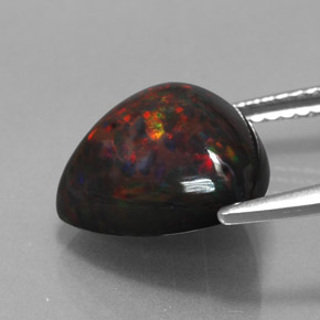 Opala chocolate multicolorido natural 3,52ct, trillion, opaco