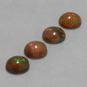 Pedras preciosas de Opala de Chocolate Multicolorido natural de  ct, Corte Oval, Translúcido