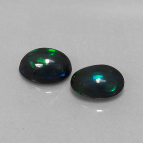 Pedras preciosas de opala chocolate multicolorido natural de  ct, corte oval, opaco