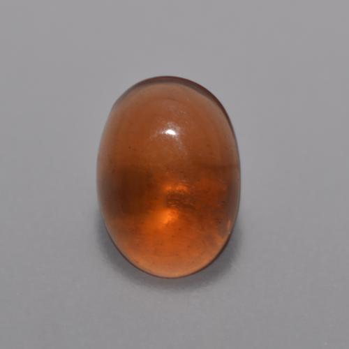 Opala chocolate laranja natural 0,36ct, corte oval, transparente