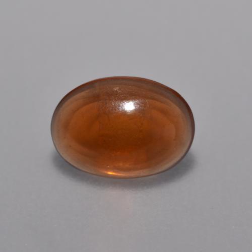 Opala chocolate laranja natural 0,36ct, corte oval, transparente