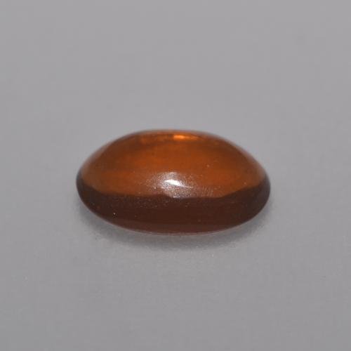 Opala chocolate laranja natural 0,36ct, corte oval, transparente