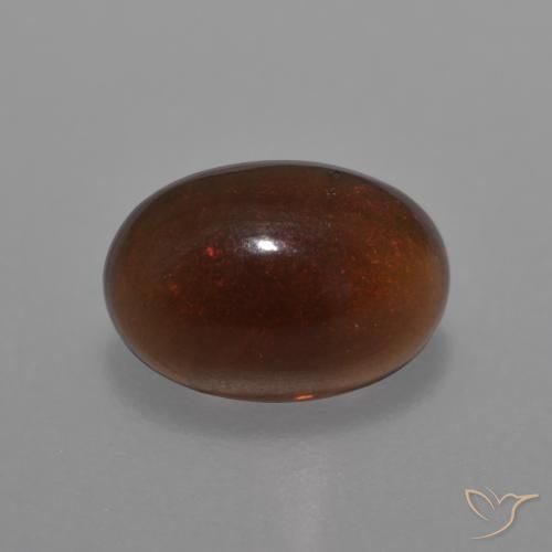 Opala de Chocolate Multicolorido Natural 0.43ct, oval, Translúcido