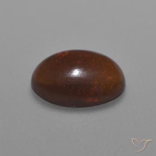 Opala de Chocolate Multicolorido Natural 0.43ct, oval, Translúcido