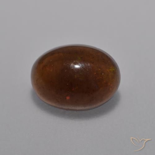 Opala de Chocolate Multicolorido Natural 0.76ct, oval, Translúcido