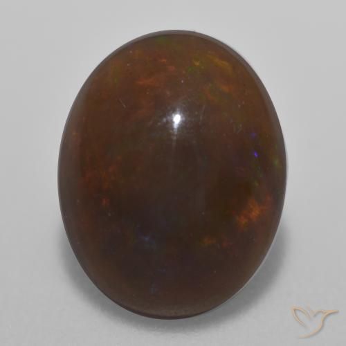 Opala de Chocolate Multicolorido Natural 1.51ct, oval, Translúcido