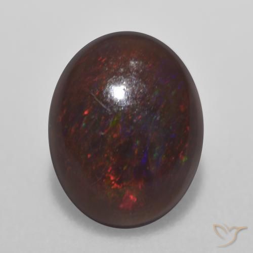 Opala de Chocolate Multicolorido Natural 0.71ct, oval, Translúcido