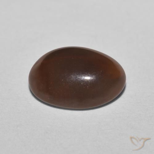Opala de Chocolate Marrom avermelhado Natural 0.78ct, oval, Translúcido