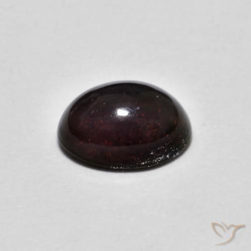 Opala de Chocolate Marrom escuro Natural 0.61ct, oval, Opaco