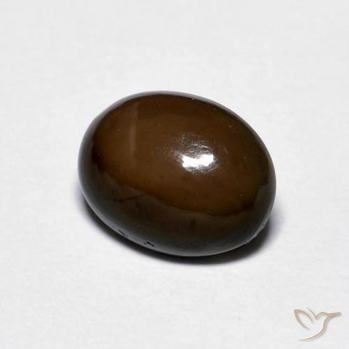 Opala de Chocolate Castanho médio Natural 1.16ct, oval, Opaco