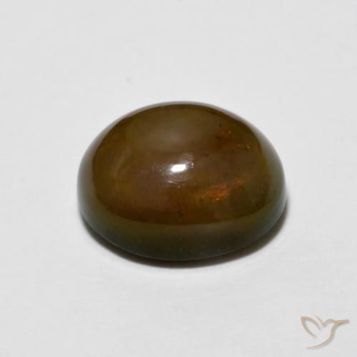 Opala de Chocolate Medium Dark-Brown Natural 2.20ct, oval, Opaco