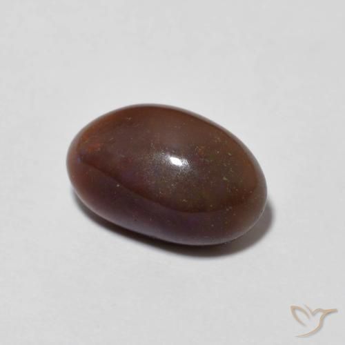 Opala de Chocolate Multicolorido Natural 1.25ct, oval, Translúcido