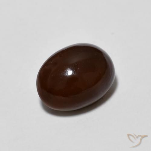 Opala de Chocolate Multicolorido Natural 0.89ct, oval, Opaco