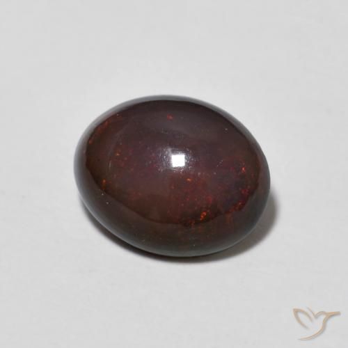 Opala de Chocolate Multicolorido Natural 1.01ct, oval, Translúcido