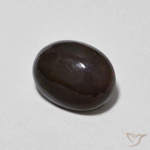 Opala de Chocolate Multicolorido Natural 1.20ct, oval, Transparente