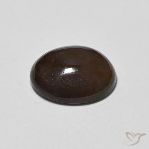 Opala de Chocolate Multicolorido Natural 1.20ct, oval, Transparente
