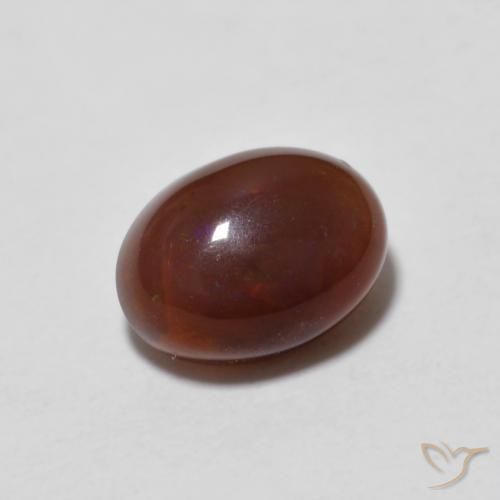 Opala de Chocolate Multicolorido Natural 0.81ct, oval, Translúcido