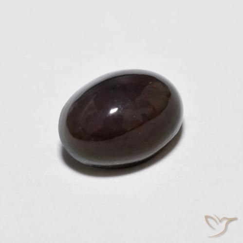 Opala de Chocolate Multicolorido Natural 0.63ct, oval, Opaco
