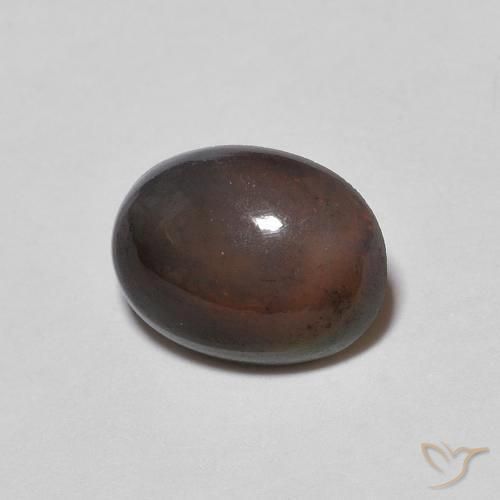 Opala de Chocolate Multicolorido Natural 0.69ct, oval, Opaco