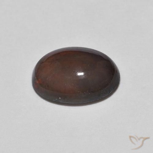 Opala de Chocolate Multicolorido Natural 0.69ct, oval, Opaco