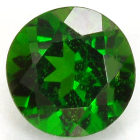 Diopsídio de Cromo Verde Natural 0.51ct, Corte Redondo, VS-SI