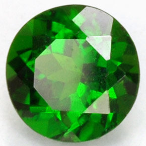 Diopsídio de Cromo Verde Natural 0.51ct, Corte Redondo, VS-SI