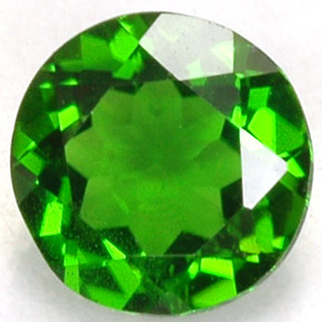 Diopsídio de cromo verde natural 0,46ct, corte redondo, VS