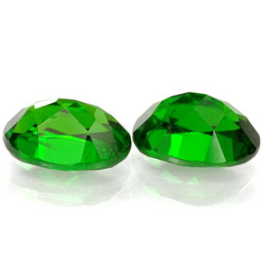 Pedras preciosas de diopsídio de cromo verde natural de  ct, corte oval, VS-SI