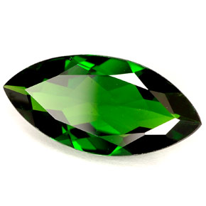 Diopsídio de Cromo Verde Natural 2.95ct, Marquesa, VVS