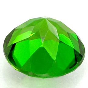 Diopsídio de cromo verde natural 0,55ct, corte redondo, VS